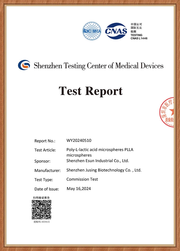 WY20240510-聚左旋乳酸微球PLLA微球英文报告（分子量6万-皮肤致敏）